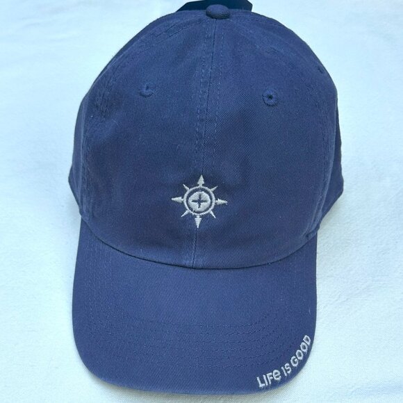 Life Is Good Compass Chill Cap in Darkest Blue - Picture 1 of 2